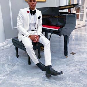 White gala suit